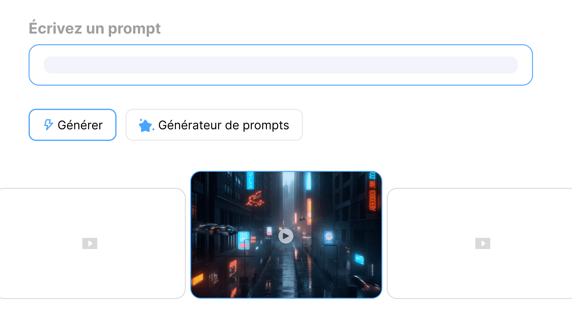 Générateur de Vidéos IA